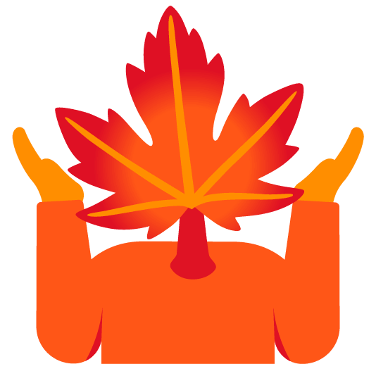 shrug maple leaf