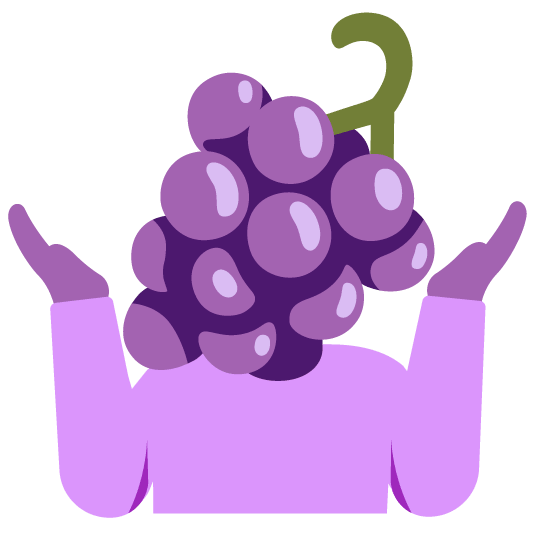 shrug grapes