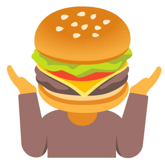 shrug hamburger