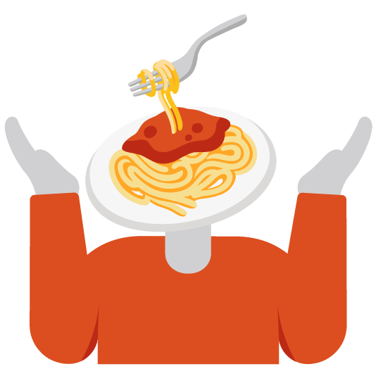 shrug spaghetti