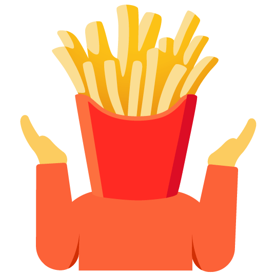 shrug fries