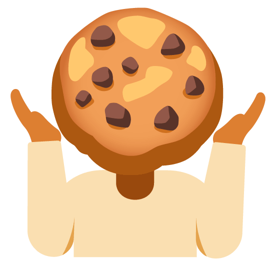 shrug cookie