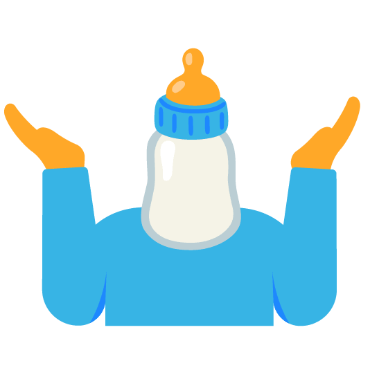 shrug baby bottle