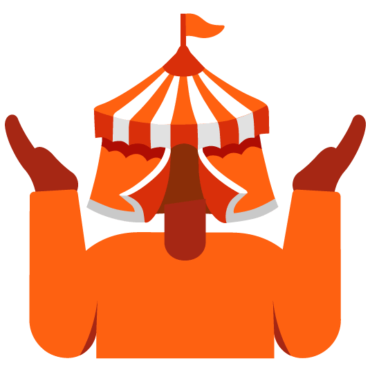 shrug circus tent
