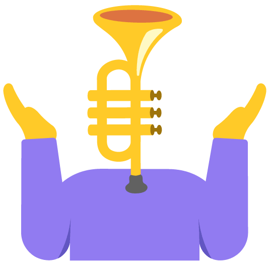 shrug trumpet