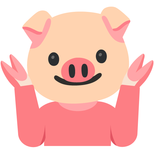 shrug pig