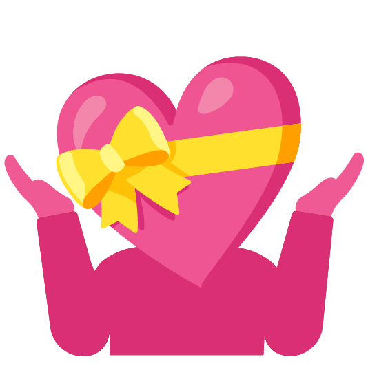 shrug gift heart
