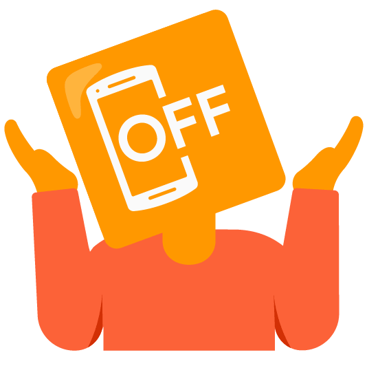 shrug mobile phone off