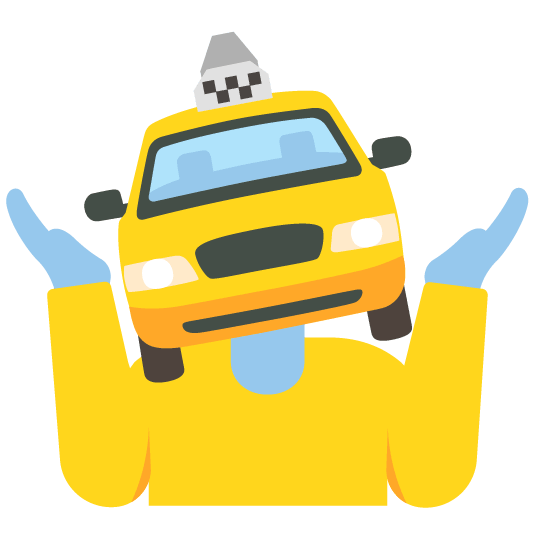 shrug taxi