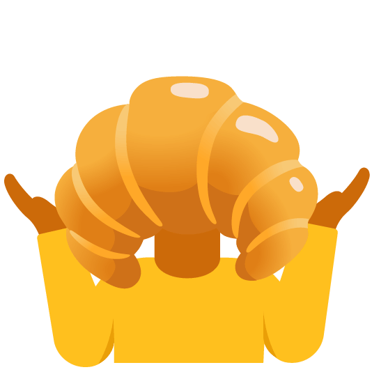 shrug croissant