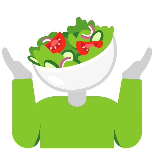 shrug green salad