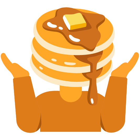 shrug pancakes