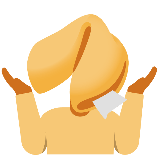 shrug fortune cookie