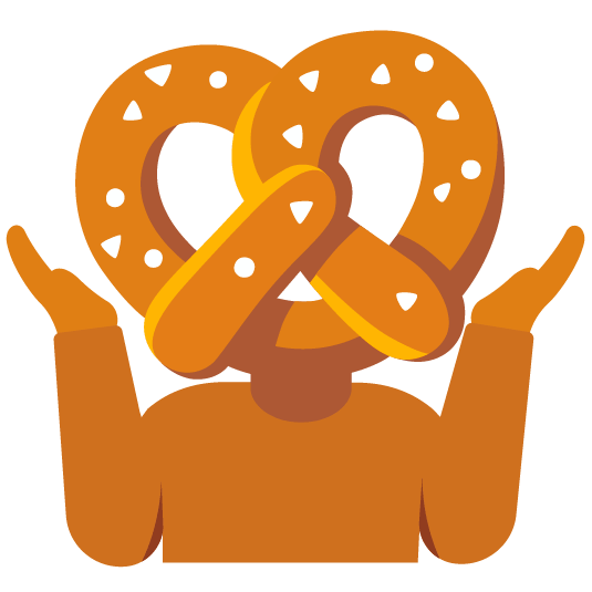 shrug pretzel