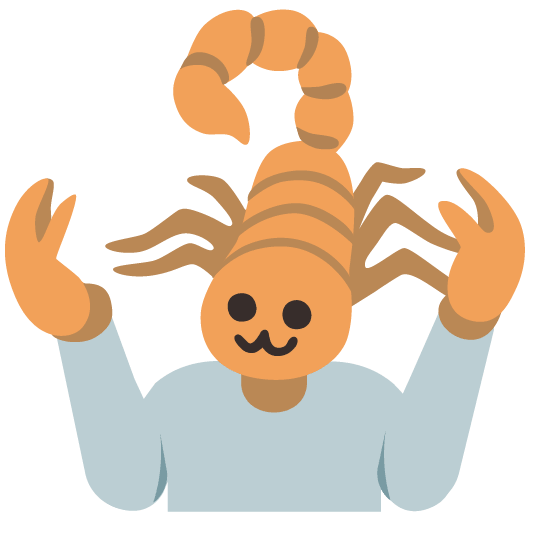shrug scorpion