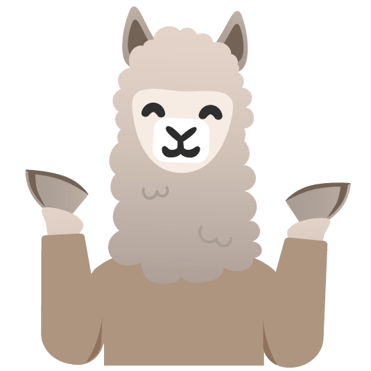 shrug llama