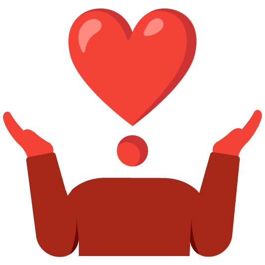 shrug heavy heart exclamation mark ornament