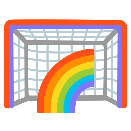 goal net rainbow