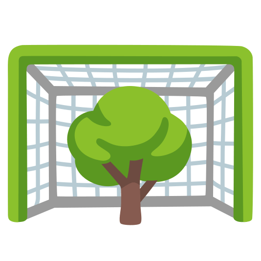 goal net deciduous tree