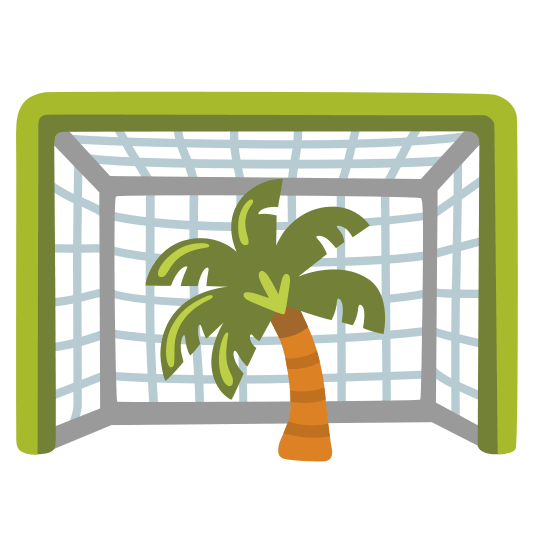 goal net palm tree