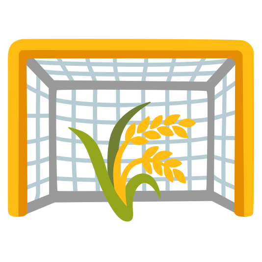 goal net ear of rice
