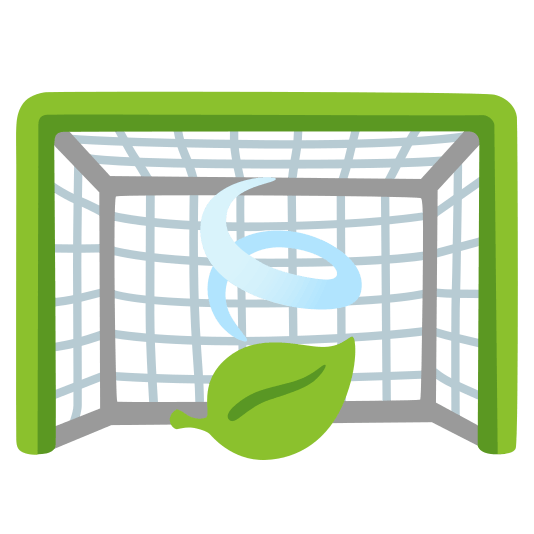 goal net leaves