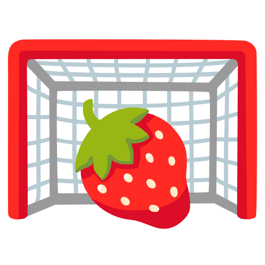 goal net strawberry