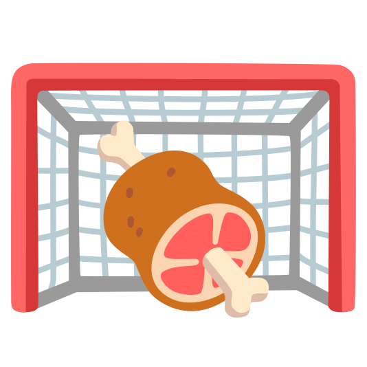 goal net meat on bone