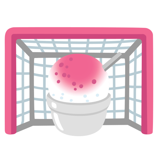goal net shaved ice