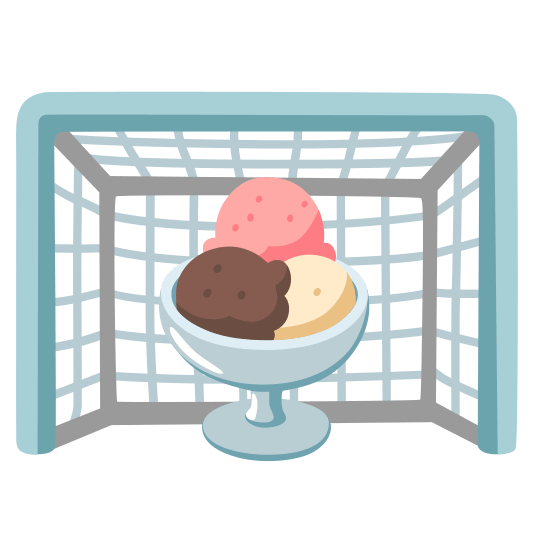 goal net ice cream