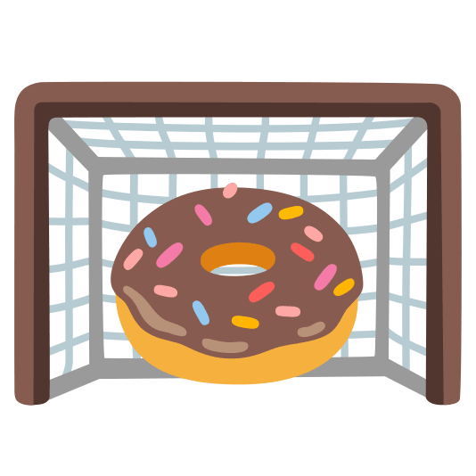 goal net doughnut