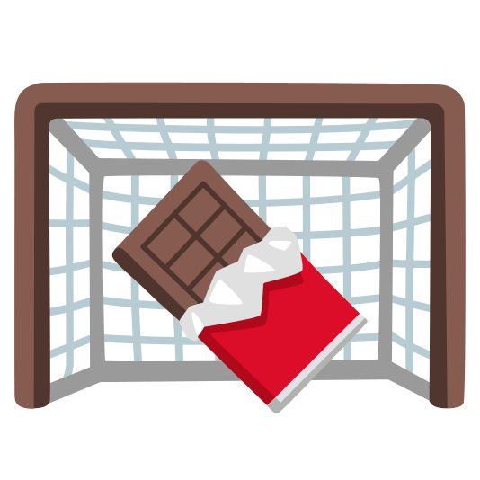 goal net chocolate bar