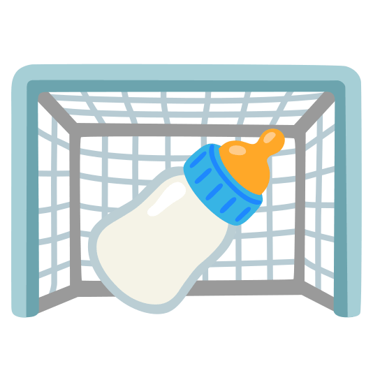 goal net baby bottle