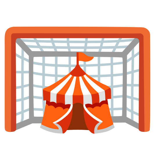 goal net circus tent