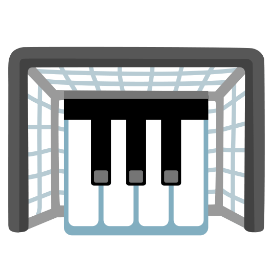 goal net musical keyboard