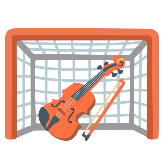 goal net violin