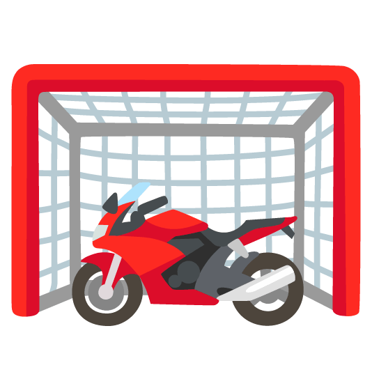 goal net racing motorcycle
