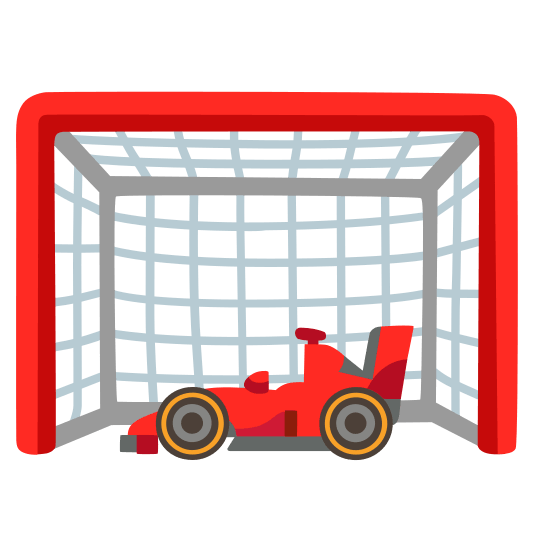 goal net racing car