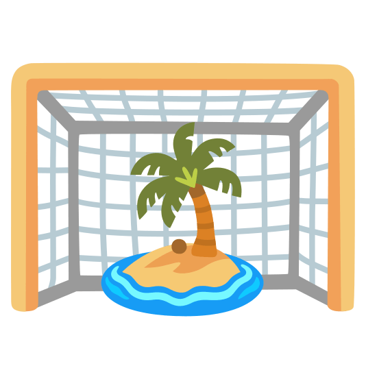 goal net desert island