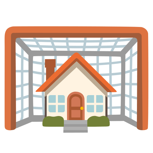 goal net house