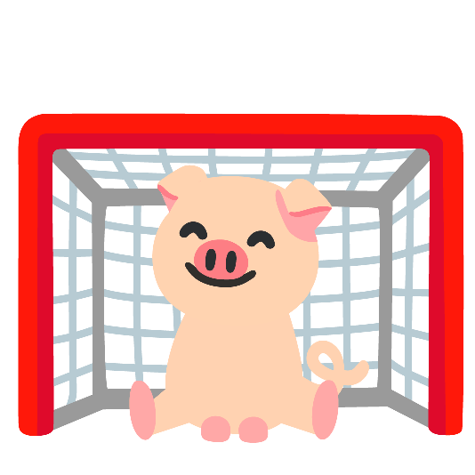 goal net pig