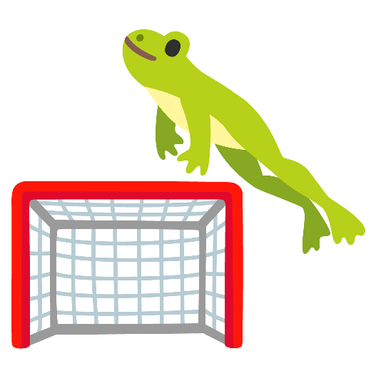 goal net frog