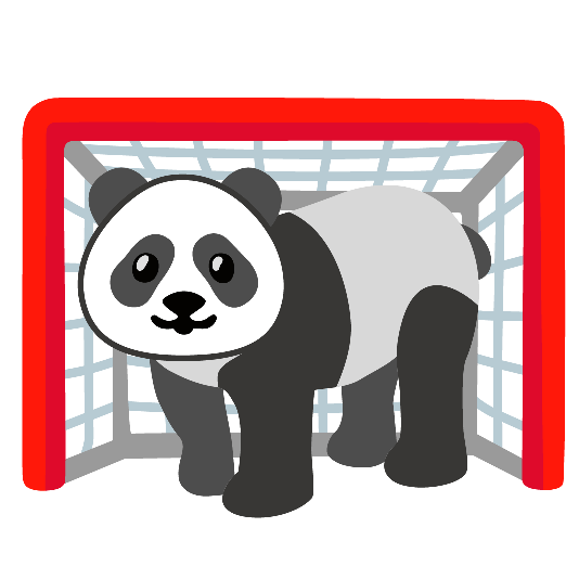 goal net panda face