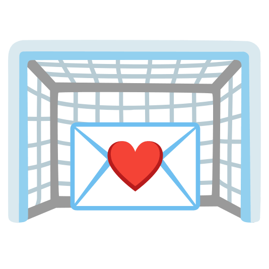 goal net love letter