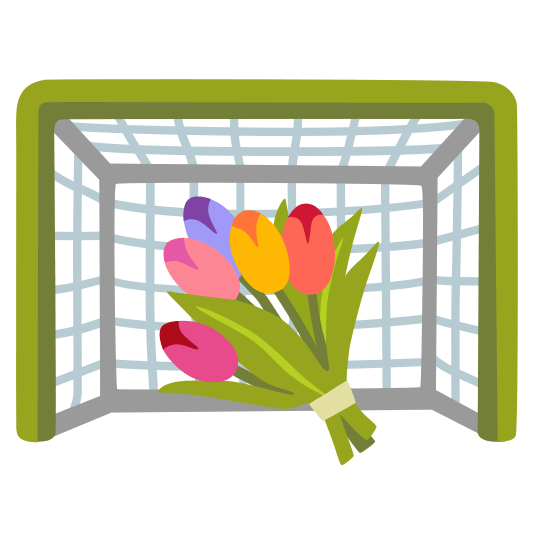 goal net bouquet