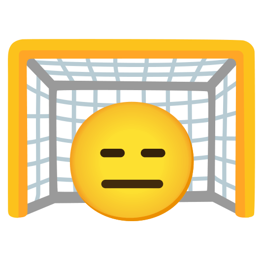 goal net expressionless