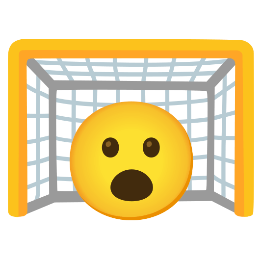 goal net open mouth