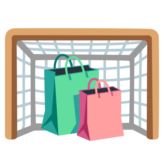 goal net shopping bags