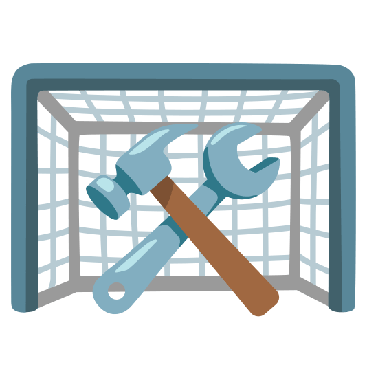 goal net hammer and wrench