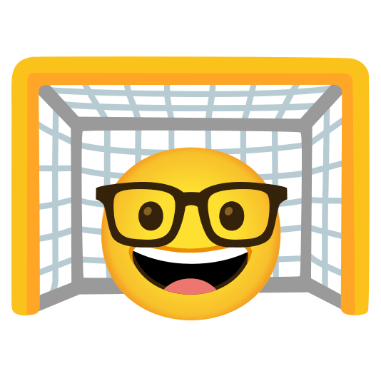 goal net nerd face
